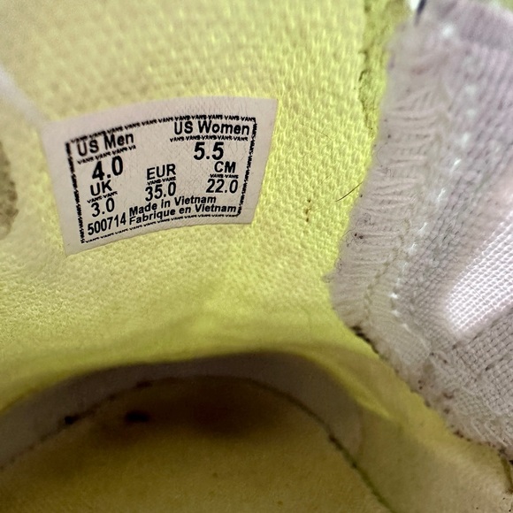 Vans Classic Slip-On Shoe Neon Green/Yellow - Picture 4 of 4